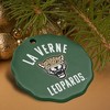 University of La Verne Leopards Logo Porcelain Scalloped Holiday Christmas Tree Ornament - 4 of 4