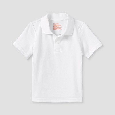 Toddler Boys' Adaptive Short Sleeve Polo Shirt - Cat & Jack™ White : Target