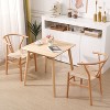 Nordlys Set of 2 Solid Wood and Natural Rope Dining Chairs Exotic Boho Dining Room - 2 of 4