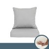 ARTPLAN Indoor/Outdoor All Weather Chair Cushions Set Deep Seat Back Pillows Outdoor Cushions for Patio Furniture - 3 of 4