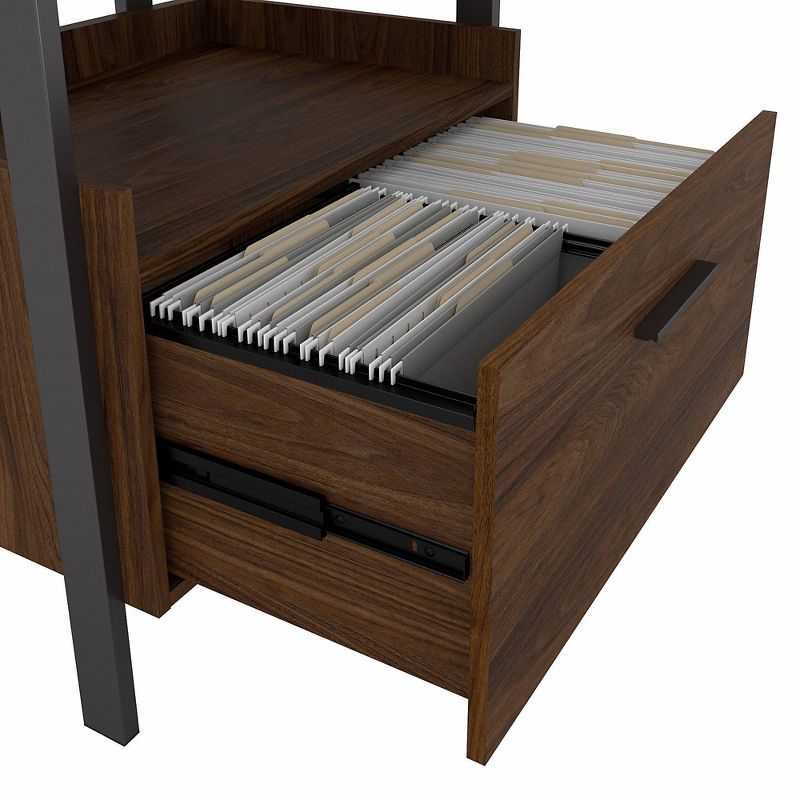 Architect 1 Drawer File Cabinet Modern Walnut - Bush Furniture, 6 of 9