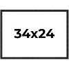 PosterPalooza | 34x24 Thin Barnwood Picture Frame, UV Acrylic, 2 Finishes - Grey and Black - 2 of 4