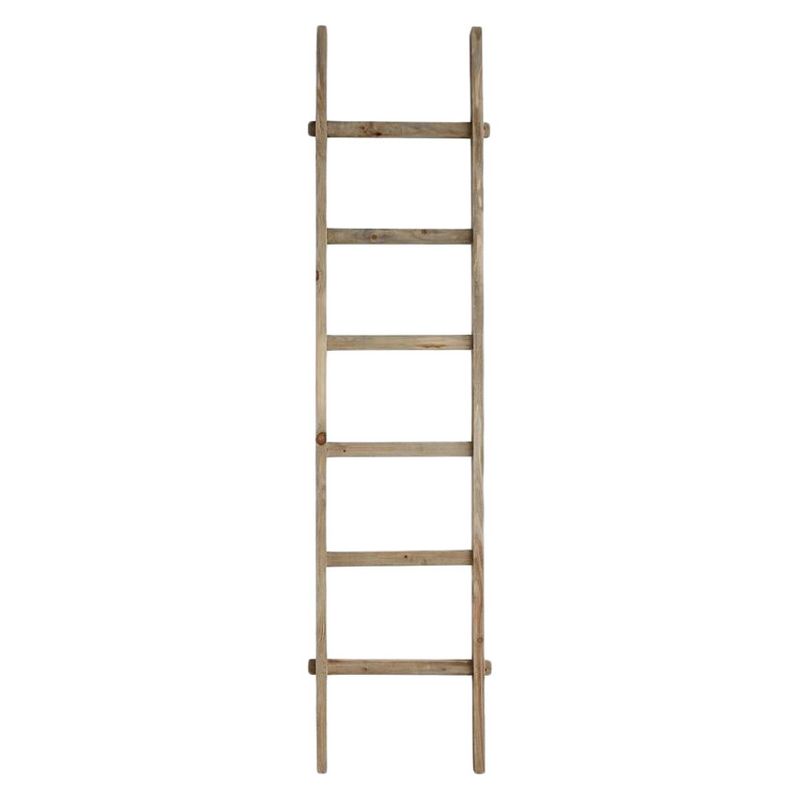 Decorative Wood Ladder (76&#34;) - Storied Home, 1 of 5