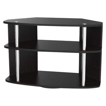Designs2Go Swivel 3 Tier TV Stand for TVs up to 32" Black - Breighton Home