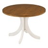 Mid-Century Solid Wood 42" Round Dining Table for Small Places,Living Room,Dining Room-Tanpinhause - 3 of 4