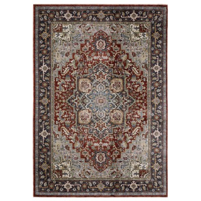 Oriental Weavers Eliana ELI11 Red / Blue Indoor Area Rug - 2'3" x 7'6"