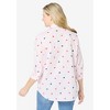 Woman Within Women's Plus Size Perfect Three Quarter Sleeve Shirt - 3 of 4