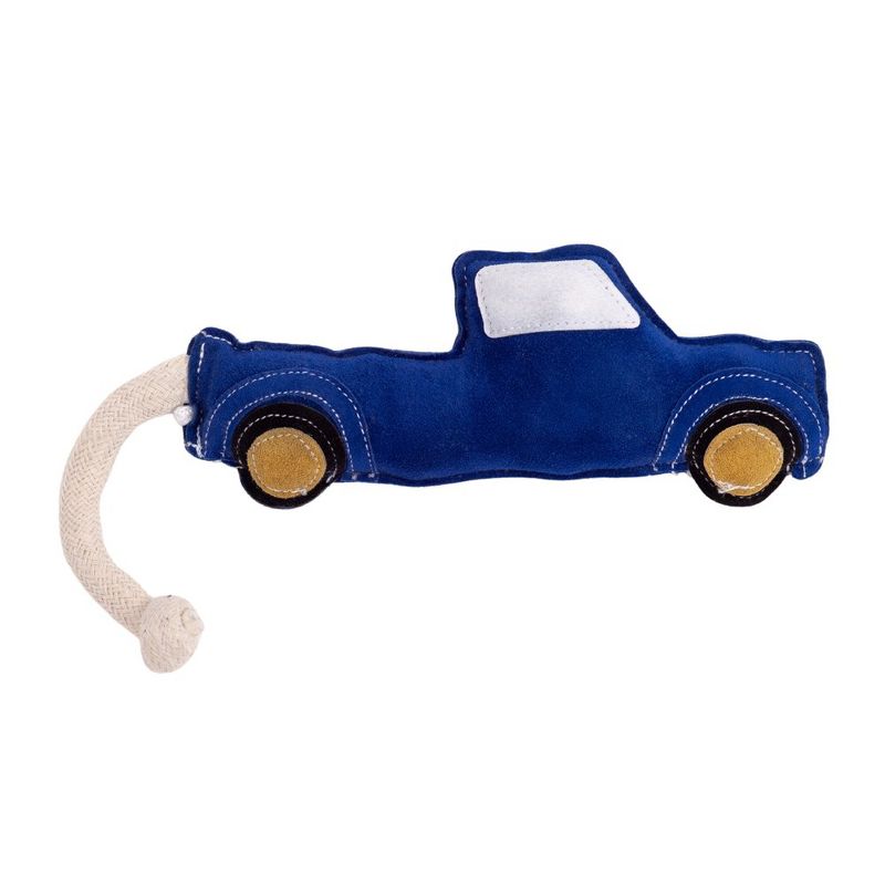 Country Living Blue Pickup Truck Dog Toy, Durable Vegan Leather, Safe for All Dog Sizes, Fun & Engaging Design, 2 of 6