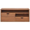 vidaXL TV Cabinet Natural Teak Solid Teak Wood 35.4 x 11.8 x 15.7 in - 2 of 2