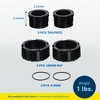 Zodiac Above Ground Tailpiece Jandy FHPM Flopro Series Pump Replacement Kit with O Ring for Pool Pump Parts and Accessories, Black - 3 of 4