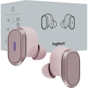 Logitech Zone True Wireless Bluetooth Noise Canceling Earbuds with Microphone, Hybrid ANC, Transparency Mode, - Rose - 1 of 4
