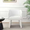 ROOMTEC Accent Arm Chair, Minimalist Style Leisure Backrest Chair, Living Room Barrel Chair, for Bedroom, Office - 4 of 4
