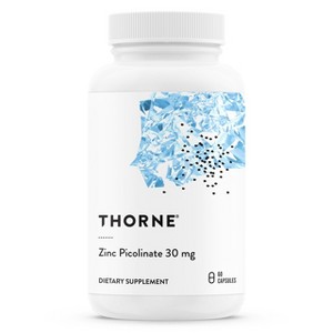 THORNE Zinc Picolinate 30 mg - Well-Absorbed Zinc Supplement for Growth and Immune Function* - 60 Capsules - 1 of 4