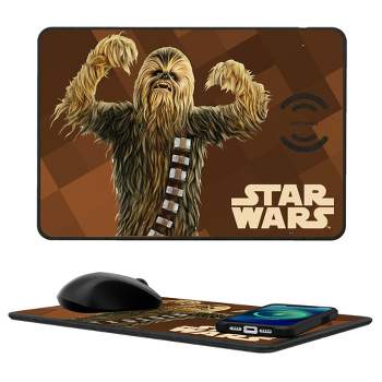 Keyscaper Star Wars Chewbacca Color Block 15-Watt Wireless Charger and Mouse Pad