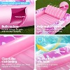 Jasonwell 85" x 57" Inflatable Tanning Pool Lounger Float with Pillow, 4-in-1 Sunbathing Bed, XL-Hot Pink for Adults & Pool Parties - 3 of 4
