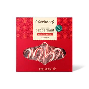 Holiday Peppermint Mini Candy Canes - 50ct/9oz - Favorite Day™