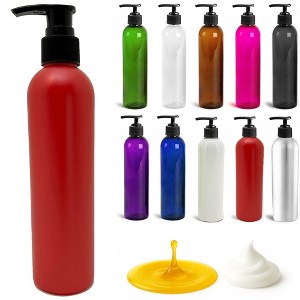 Royal Massage 8oz Bullet Round Massage Oil/Lotion/Liquid Bottle with Saddle Pump - 1 of 4