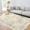 Washable Rug Vintage Distressed Non Slip Non Shedding Rugs - 2 of 4