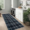 Washable Rugs for Living Room Plaid Classic Non Slip Large Rug for Bedroom Decor Soft Low Pile Carpet - 2 of 4