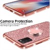 for Samsung Galaxy A03S case Glitter Luxury Cute Silicone TPU Phone Case for Women Girls with Kickstand - 2 of 4