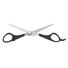 Unique Bargains Men Women Stainless Steel Straight Scissors Hair Clippers for Long Short Thick Hard Soft Hair Silver Tone 6.42" 1 Pc - 4 of 4