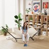 2-Person Hammock with Iron Stand - 475Lb Capacity, Portable, Polyester Net & Cotton Cushion for Garden & Camping - 2 of 4