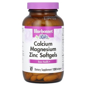 Bluebonnet Nutrition Calcium Magnesium Zinc, 120 Softgels - 1 of 2