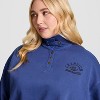 Champion Women's Long Sleeve Fleece 1/4 Snap Cropped Pullover - 4 of 4