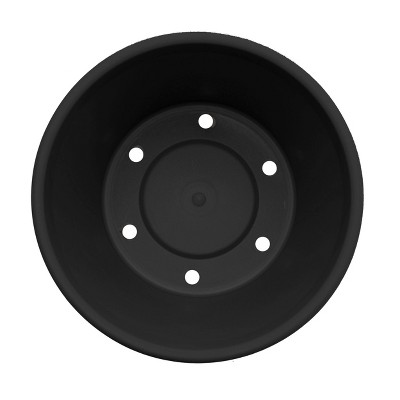 Terra Tapered 24" Black Polypropylene Indoor & Outdoor Planter