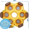 Aquamazing 6 Person Mesh Seating Unisex Pool Lounge, Pvc, Honeycomb, Yellow, 71.65"- Great Summer Pool Float for Families! - 4 of 4