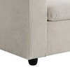 UPHA 4-Seat Sectional Sofa Polyester Fabric Couch Set with Convertible Ottoman for Living Room - 4 of 4