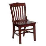 Flash Furniture HERCULES Series Finished School House Back Wooden Restaurant Chair