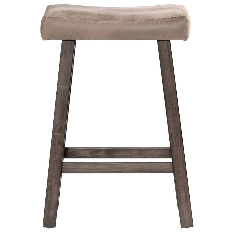 30&#34; Saddle Backless Barstool Rustic Gray/Taupe &#8211; Hillsdale Furniture, 3 of 9