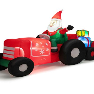 SEVOBAL Inflatable Holiday Decorations 9 Feet Long Inflatable Christmas Decoration Christmas Decor Outdoor Christmas Inflatables, Red, 108"*36"*60"