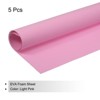 Unique Bargains EVA Flexible DIY Craft Embellishments Foam Sheets 5 Pcs 19.7" x 17.7" Light Pink - 3 of 4