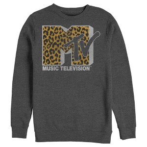 Men's MTV Cheetah Print Logo Sweatshirt - 1 of 4