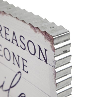 Be the Reason Someone Smiles Today 12" Rustic Canvas Wall Art