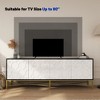 Bella Depot 70.08'' Modern Cabinet TV Stand  4 Door Cabinet, Living Room TV Stand - 3 of 4