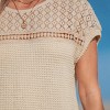 Women's Openwork Lace Detailing Cover-Up Top - Cupshe - 3 of 4