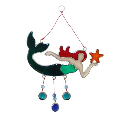 Beachcombers Small Green Mermaid Windchime