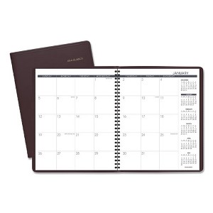 Monthly Planner, 11 x 9, Winestone Cover, 15-Month: Jan 2025 to Mar 2026 - 1 of 4