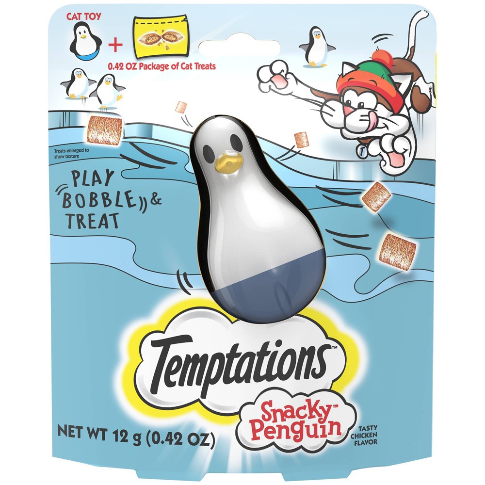 UPC 023100122809 product image for Temptations Snacky Penguin Chicken Flavor Cat Treats - 0.42oz | upcitemdb.com