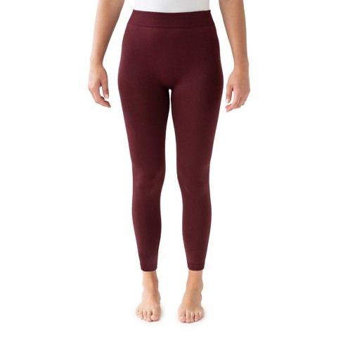 Maroon fleece deals lined leggings