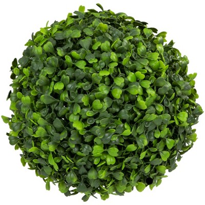 Northlight 9" Two Tone Green Artificial Boxwood Topiary Garden Sphere