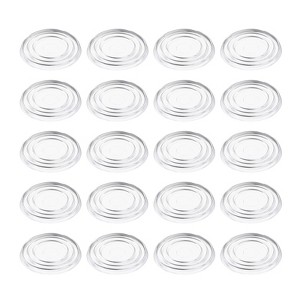 Unique Bargains Round Non-Adhesive Anti-Slip Glass Table Top Bumpers - 1 of 4