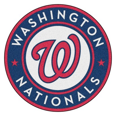 MLB Washington Nationals 27"x27" Roundel Rug - White