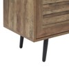 Chic Crate - Bryner Mid-Century Rustic Oak TV Stand for 70" TVs w/ Storage & Cable Management - 4 of 4