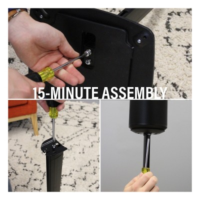 Sanus Black Height-Adjustable Speaker Stands for Sonos Era 100