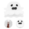 Unique Bargains Halloween Fear Expression Hair Clips 2.36" Length Black White 1 Pc - 3 of 3