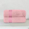 Cotton 2 Pack Bath Towel Set - 27x54 Inch, Luxurious Hotel Spa Quality, Highly Absorbent, Soft Dusty Rose Towels - 2 of 4